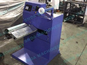 Automatic Paper Handle Making Machine blue