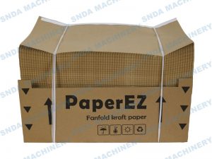 Fanfold Kraft Paper Perforating and Folding Machine production