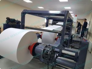 High Speed Paper Sheeter in work